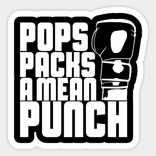 Pops Packs a Punch Sticker by StaceyBMills